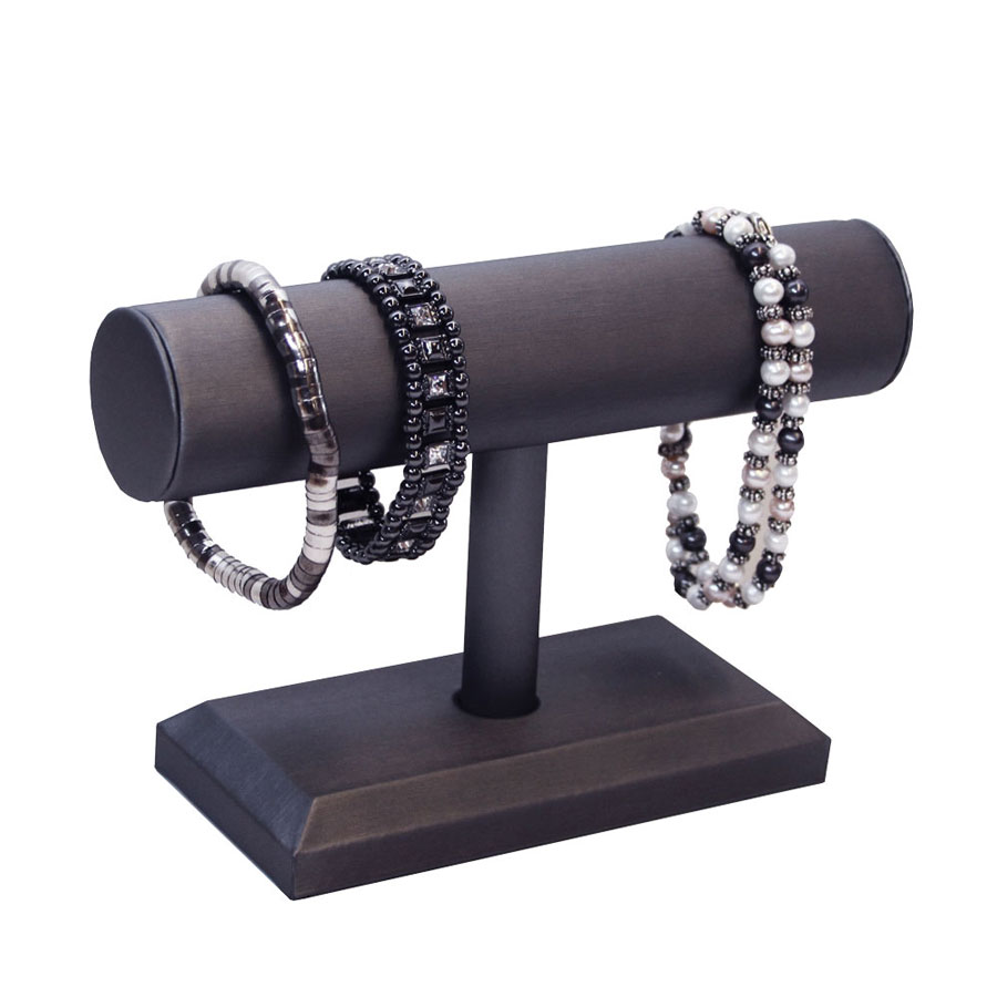 Bracelet T Stand Jewelry Holder Bracelet Display Bar Steel Gray