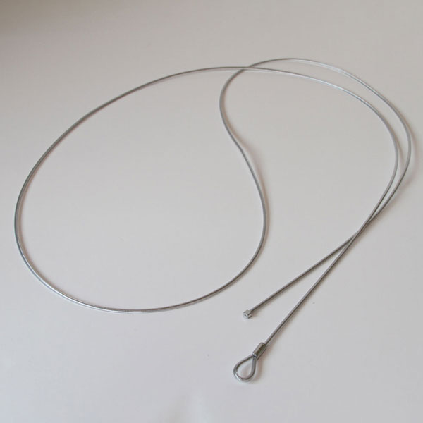 Deterrent Anti Theft Security Cable lockless for Hanging Baskets 