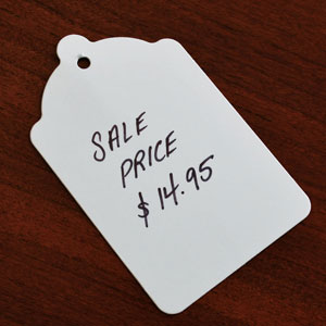 Price Tags: Small Unstrung Blank Price Tag