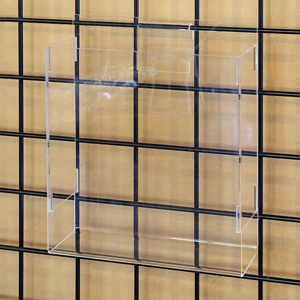 81/2" X 11" Acrylic Gridwall Literature Holder G+B Store Fixtures