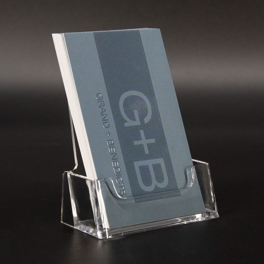 Acrylic Countertop Business Card Holder Vertical/Portrait Acrylic Countertop Business Card Holder Vertical/Portrait