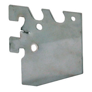 Gridwall & Slatwall Mounting Brackets - 5 Pack White Powder-Coated Steel Wall Display Hardware