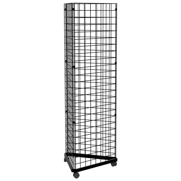 Triangle Grid Tower with Dolly Retail Gridwall Displays By Grand