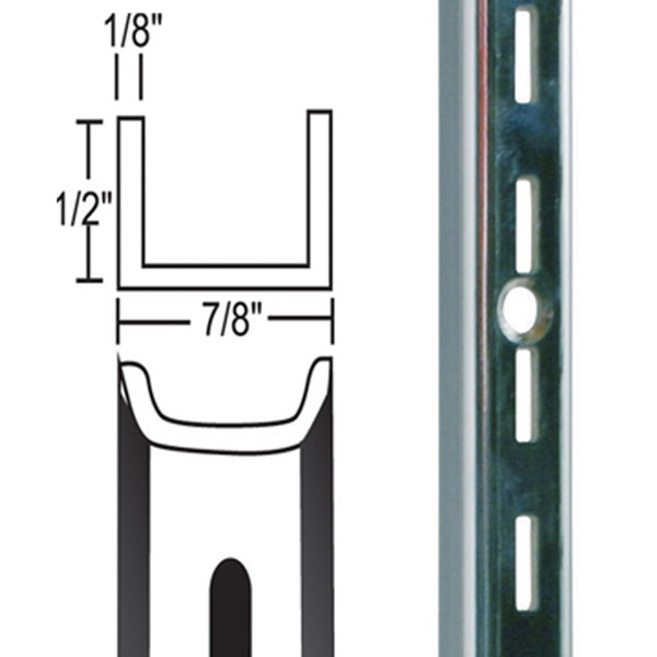 800 Series Single Slot Standard Retail Wall Standards By Grand