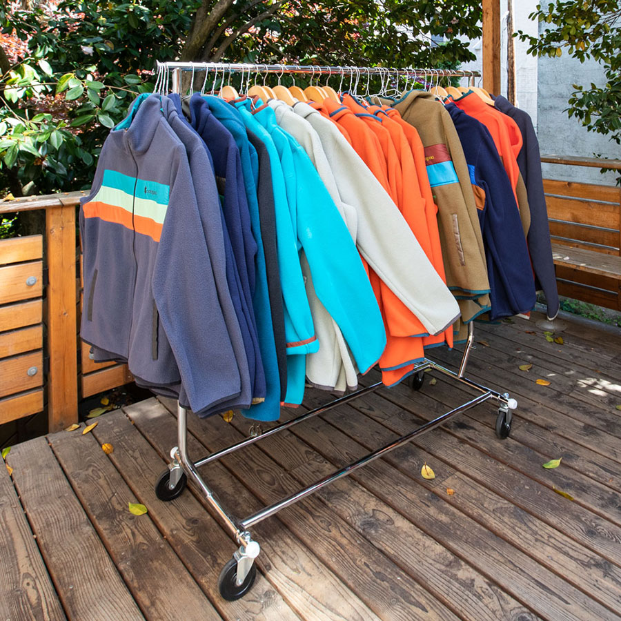 Salesman Racks Collapsible Garment Salesman Rack on Casters | By G+B