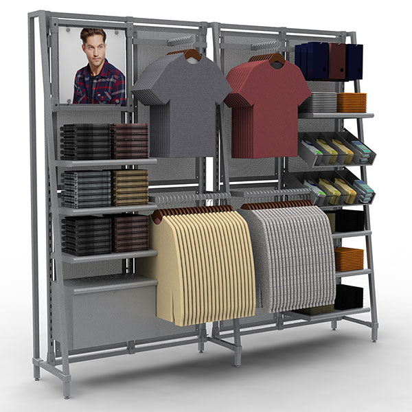 Burnside Freestanding Wall System | Retail Apparel Racks | By Grand ...
