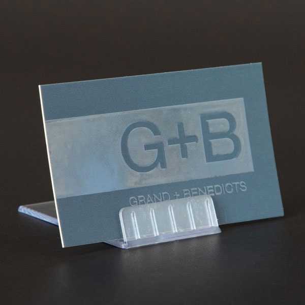 Easel Countertop Ticket Holder| By G+B