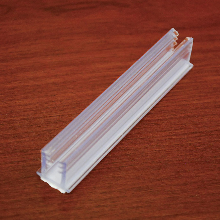 Deflecto SuperGrip Sign Holders W/Adhesive 1-inch 50/Pkg-Clear
