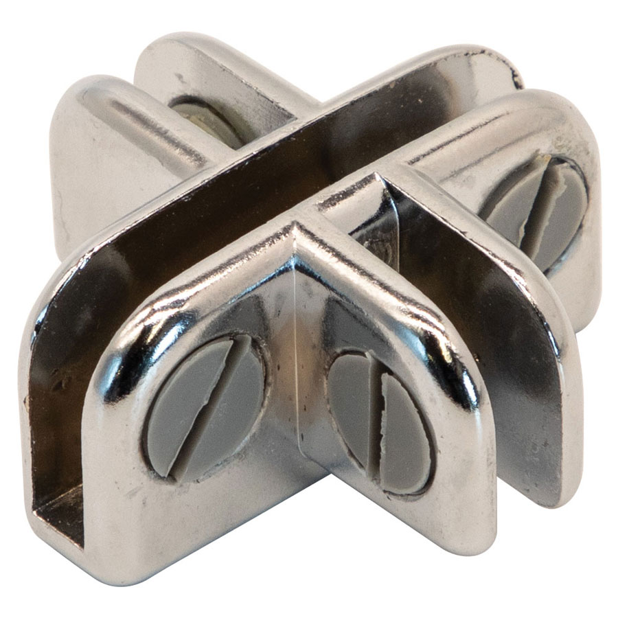 ボード 18-19BCstreamSOLID161 4-Way Bottom Glass Cube Connector Hardware| By G+B