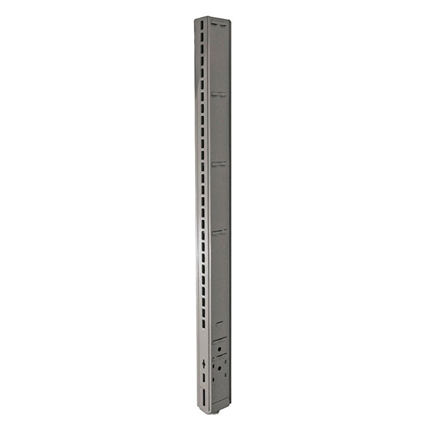 84" Silver Lozier Gondola Upright G+B Store Fixtures
