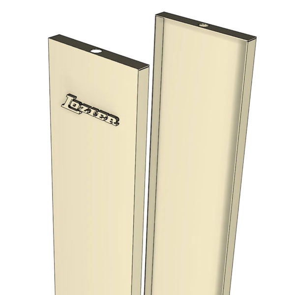 84" Platinum Lozier Gondola Upright End Trim G+B Store Fixtures