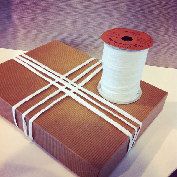 White Wraphia Gift Wrap Ribbon 100 Yard Roll By G B