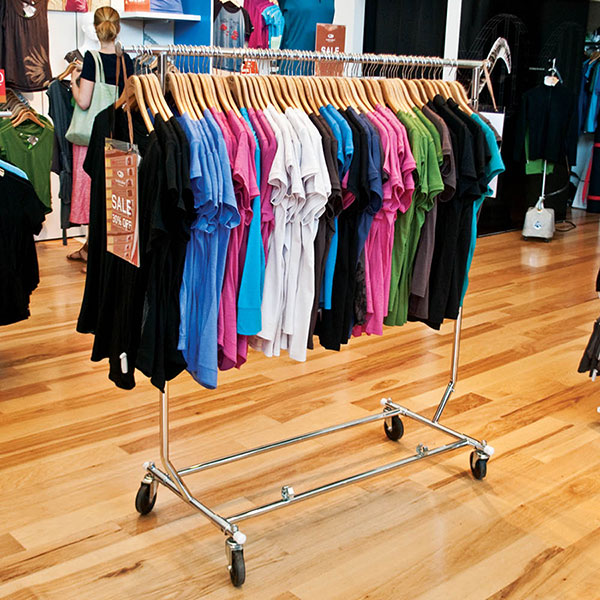 Collapsible Salesman Garment Rack | Retail Apparel Racks | By Grand ...