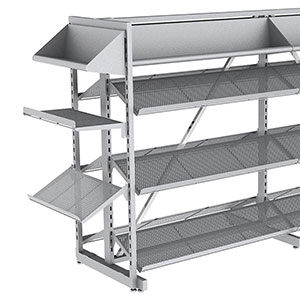 Shoe & Book Merchandising System